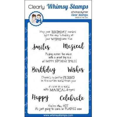 Whimsy Stamps Deb Davis Clear Stamps - Magical Birthday Wishes